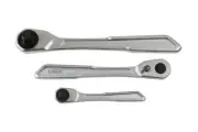 Laser Tools Slim Handle Ratchet Set 1/4"d, 3/8"D, 1/2"D 3pc 7937