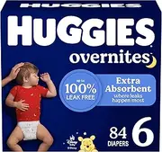 Huggies Nighttime Baby Diapers Size 6, 84 Ct, Overnites