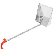 Iron Dusting Pan Long Handle Large Stainless Broom Subway Dustpan Office