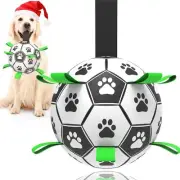 Large Size Interactive Dogs Toy Soccer Ball for Tug of War (18.5cm)