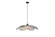 Kael Modern Flower Shape Fabric Shade Pendant Light Lamp Beige
