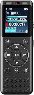 Generic 8GB/16GB Digital Voice Recorder Voice Activated Sound Recorder with Playback Recording Device Noise Reduction for Lectures Meetings Interviews