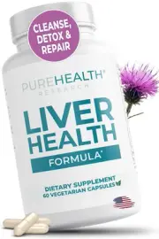 Liver Health – Liver Cleanse Detox & Repair with Artichoke Extract, Milk This...