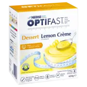 Optifast VLCD Lemon Creme Dessert 8 x 53g Sachets (424g) Lemon Cream Diet