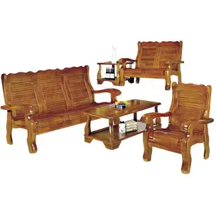 【Hampton 漢汀堡】巴恩斯南洋檜木實木板椅組