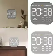 Digital Wall Clock Table Clock Adjustable Brightness Large Display Practical LED