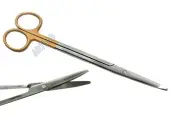 NEW GERMAN METZENBAUM SCISSORS 7" GOLD HANDLE STRAIGHT SURGICAL VETERINARY