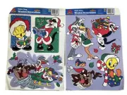 90s Looney Tunes Christmas Window Clings Taz Bugs Bunny Tweety Bird Sylvester