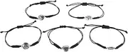 5pcs Sports Bracelet Football Bracelet Tennis Sport Bracelet Sport Bracelets Volleyball Bracelets for Team Volleyball Bead Bracelet Basketball Bracelet Charms Zinc Alloy