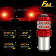2x Red Strobe LED Brake Tail Light Bulbs 1157 2057 BAY15D For Ram Toyota Honda (for: Honda)