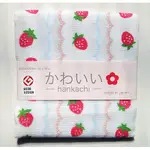 【只賣好東西】全新日本進口HANKACHI小手帕_粉紅草莓