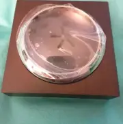Bombay Avant Classe MAGNIFYING GLASS w Wood Stand. BRAND NEW Glass: 2" Wood 2.5"
