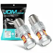JDM ASTAR 1157 BAY15D Amber Yellow Turn Signal Parking Corner Lights LED Bulbs (for: Nissan)
