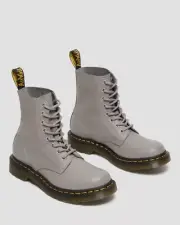 NEW Dr. Martens Women's 1460 Pascal VIRGINIA LEATHER BOOTS sz 9 Gray color
