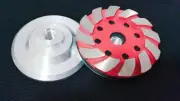 4" (12 PIECES) Diamond Aluminum Grinding cup concrete stone lippage aggregate