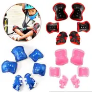 6pcs Kids Knee Elbow Pads Guard Protective Safety Gear Set Roller Skate Cycling