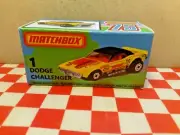 Matchbox Superfast No1 Dodge Challenger Custom EMPTY Repro Box NO CAR