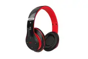Bluetooth Headphones Over Ear HiFi Stereo Sound Wireless Headphones for Travel Work Cellphone-Red