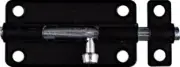 Door Barrel Bolt, Black, 4-In. -N151-621