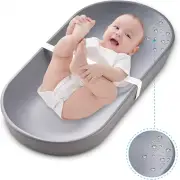 Baby Change Mat - PU Waterproof Rubber Changing Pad, Portable Silicone Mat fo...