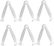 ULTECHNOVO Cord Clip Cutting Clamp Kit 100pcs Animal Reproduction Tools White Non-slip Design for Livestock