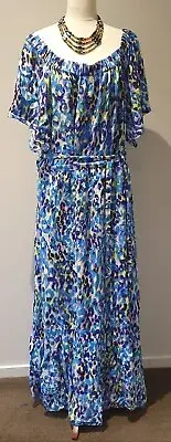 AUTOGRAPH SZ 26 OFF-SHOULDER MAXI DRESS NWT