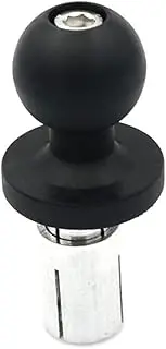 crazy sport Motorcycle Fixed Bracket Adapter Ball Head 1" Base Triple Tree Stem Yoke Center Hole Mount Scope 13mm-19mm Expansion For GPS PHONE Bracket (Center Hole Ball)