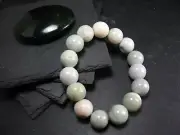 Jade Jadeite Genuine Bracelet ~ 7 Inches ~ 13mm Round Beads