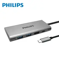 在飛比找Yahoo奇摩購物中心優惠-PHILIPS 飛利浦 Type-C 4孔typeC/USB