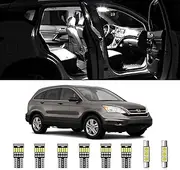 AWALITED 10pcs CRV Interior LED Lights Kit Super Bright LED Map Dome Light Bulbs for 2007 2008 2009 2010 2011 2012 Honda CRV All Models