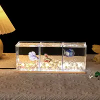在飛比找蝦皮購物優惠-鬥魚缸迷你創意傢居小型魚缸水族箱桌麵魚缸免換水懶人魚缸 MX