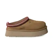 UGG TAZZ CHESTNUT SUEDE MULE PLATFORM SHOES WOMEN'S SLIPPERS SIZE US 6/UK 4 NEW