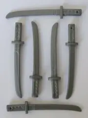 Playmobil 6 x Japanese Samurai Swords Knights/Pirate/Soldier Mint condition