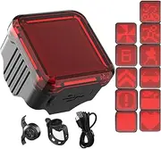 Rear Bike Light - Bike Taillights | Smart Sensing Brake Light | Waterproof Riding Lamp | Bicyclee Rear Ligths | Red Safety Warning Back Tail Light for Cycling Men Women Mountain Riding Night Road