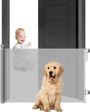 Retractable Baby Safety Gate,Portable Mesh Baby Gate/Dog Gate, Dog Gate Door ...
