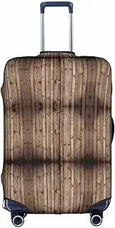 [FSCEV] Wood Grain Trolley Suitcase Protective Cover Business Travel Luggage Protector Fashion 18-32 Inch, white, S