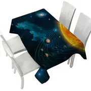 Space Art Solar System Tablecloth