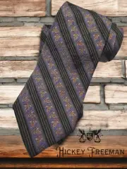 HICKEY FREEMAN EXQUISITE ENGLISH WOVEN SILK NECKTIE, NWT