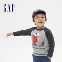 在飛比找蝦皮商城優惠-Gap 男幼童裝 Gap x Snoopy史努比聯名 圓領長