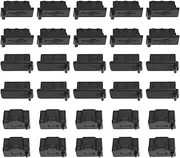ECSiNG 30Pcs Universal Laptop Silicon Dust Plugs RJ45 Female Jack & HDMI Female Port & USB Port Anti Dust Protector Stopper Cover Black