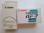 Canon Sure Shot AF-7 35mm AF Compact Film Camera And Accessory Kit.