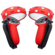 Silicone Handle Grip Cover Controller Sleeve + Hand Strap for Quest 2 VR Parts
