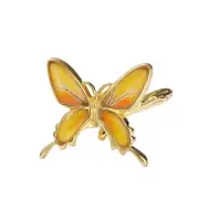 Psyche Butterfly Ring Silver 925 Resin Doxocopa cherubina OSFA