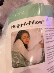 Hugg-A-Pillow Side Sleeper Pillow and Pregnancy Pillow with Contoured Support to