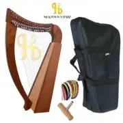 22 String Celtic Harp | Irish Folk Instrument | Handmade Mahogany Wood Harp