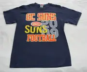 Gold Coast Suns 2009 Logo AFL Mens Navy Printed Short Sleeve T Shirt Size M New