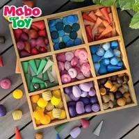 在飛比找蝦皮購物優惠-MaboToy華德福益智兒童開放性創意四季主題小可愛建構彩虹