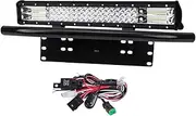 Lightfox 20inch Osram LED Light Bar Combo + 23'' Number Plate Frame + Wiring Kit
