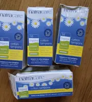 58 Total Natracare Organic All Cotton Tampons Applicator Regular - NEW