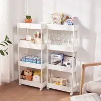 在飛比找momo購物網優惠-【In Da House】日式廚房移動置物架 夾縫收納置物架
